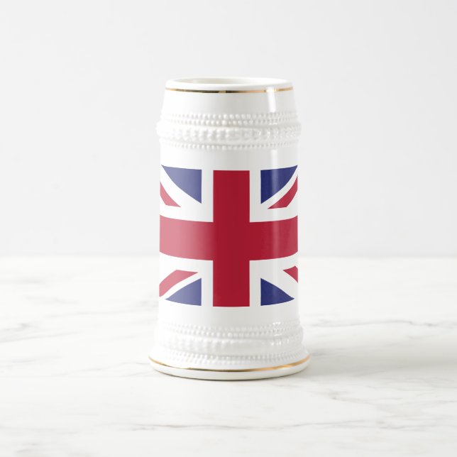 Chope À Bière Drapeau patriotique du Royaume-Uni (Centre)