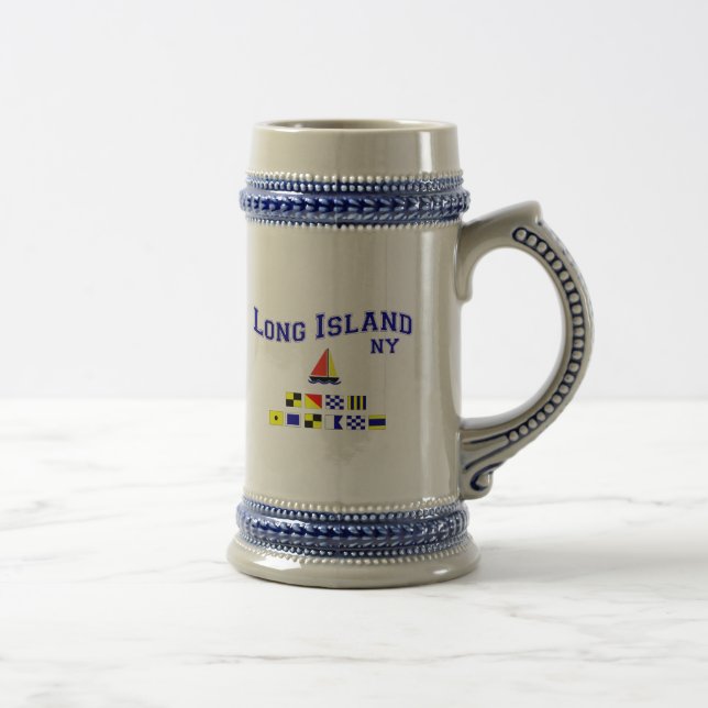 Chope À Bière Drapeaux de signal du Long Island NY (Droite)