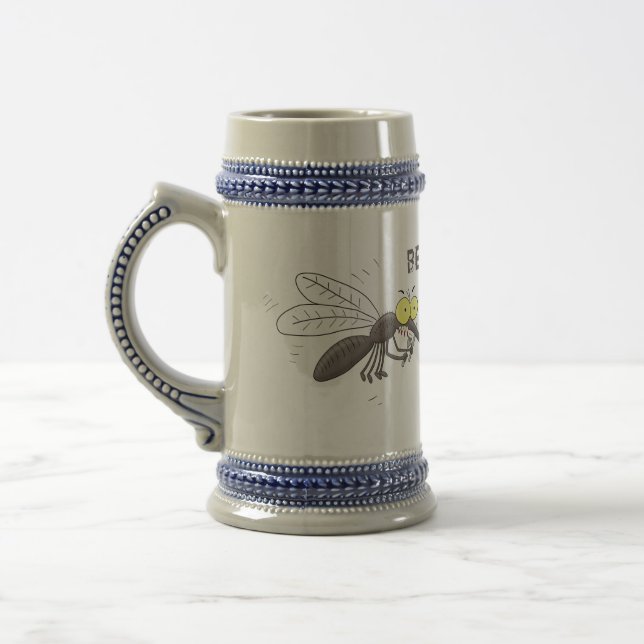 Chope À Bière Drôle dessin d'insecte moustique (Gauche)