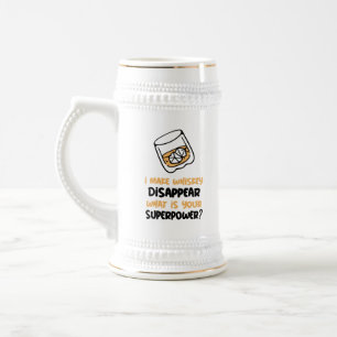 Chope À Bière Drôle je fais disparaître Whiskey