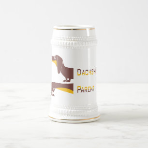 Chope À Bière Drôle mignon dachshund pour parent chien long