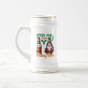 Chope À Bière Drôle Noël de l'art du mot