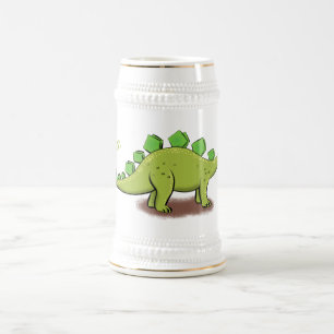 Chope À Bière Drôle stegosaurus dinosaure dessin animé