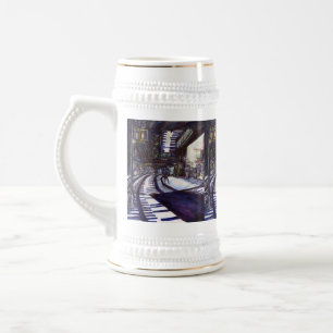 Chope À Bière Dusting the Piano