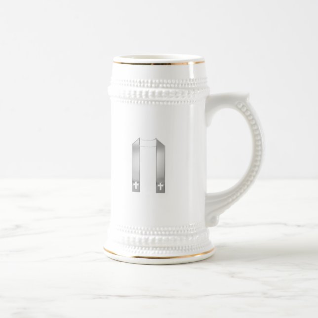 Chope À Bière Écouter en 3D Le Stole de prêtre en argent (Droite)