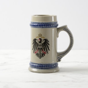 Chope À Bière Écusson royaume allemand en 1889 aigle de royaume