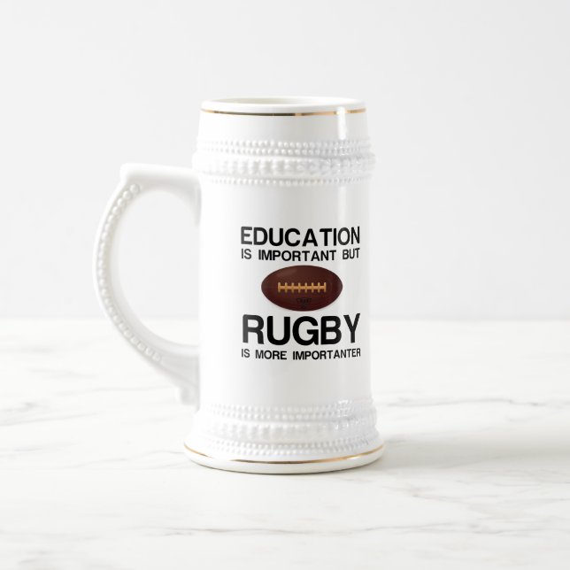 Chope À Bière Éducation et rugby (Gauche)