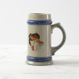 Chope À Bière Élégant Hipster Fox Beer Stein