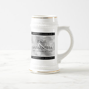 Chope À Bière Élégante fête du 10e anniversaire du Mariage de Ti