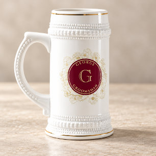 Chope à bière élégante pour garçons d'honneur
