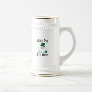 Chope À Bière Embrasse-moi Je suis Irish Yeti