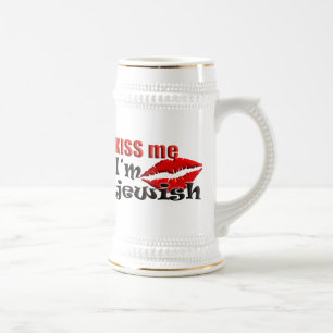 Chope À Bière Embrasse-moi Je suis juif