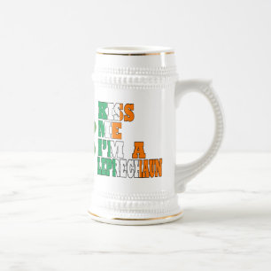 Chope À Bière Embrasse-moi je suis un leprechaun