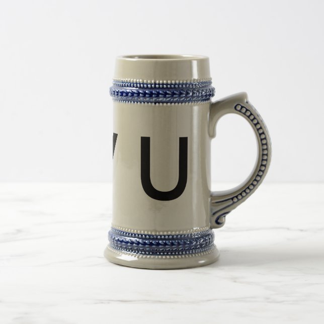 chope à bière en céramique traditionnelle (Droite)