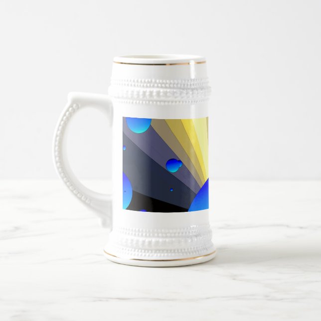 Chope À Bière Équilibre Stein d'or de lunes bleues (Gauche)