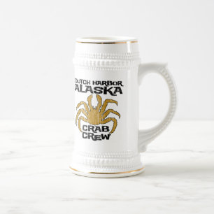 CHOPE À BIÈRE ÉQUIPAGE NÉERLANDAIS DE CRABE DE L'ALASKA DE PORT