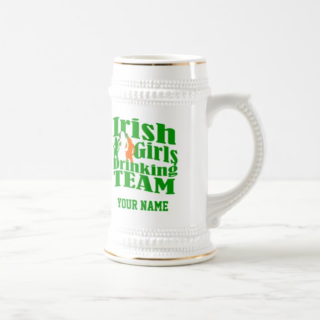 Chope À Bière Equipe irlandaise de boisson St Patrick's day (Droite)