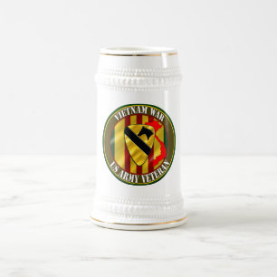 Chope À Bière ęr Vétéran du Vietnam de Division de cavalerie
