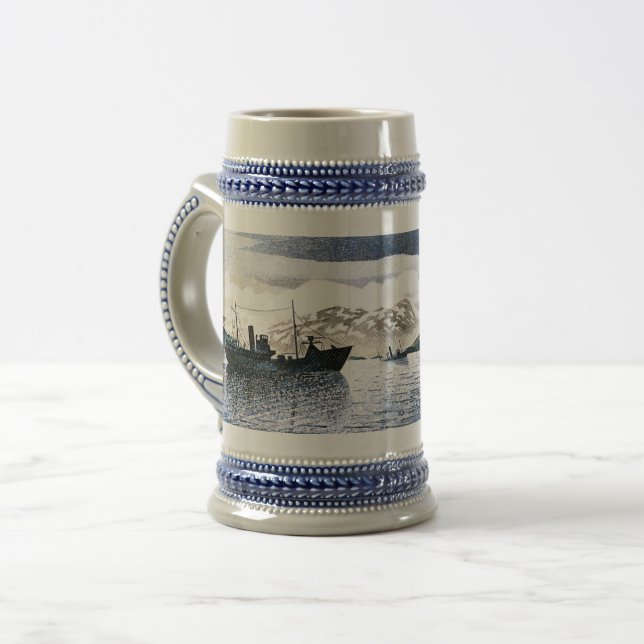 Chope À Bière Eric Ravilious - Norvège, réalisme magique, (Devant gauche)
