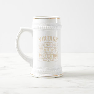 Chope À Bière Étiquette de whiskey vintage pour anniversaire per