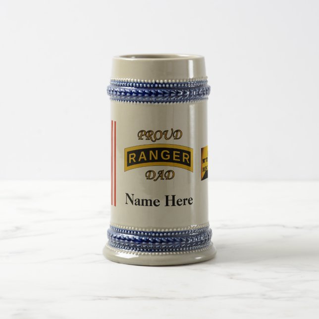 Chope À Bière Étiquette d'école de garde forestière d'armée - (Centre)