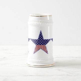 Chope À Bière Étoile patriotique de drapeau de KRW