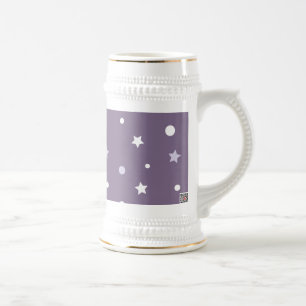 Chope À Bière Étoiles violettes