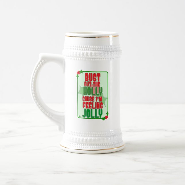 Chope À Bière Faire Éclater la Joyeuse Fête de Noël Conception d (Gauche)