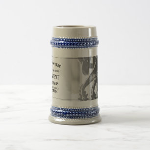 Chope À Bière Faire-part de retraite avec vieilles éperons