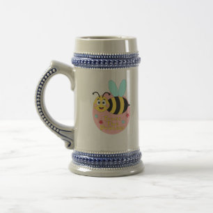Chope À Bière Faites confiance au processus Kawaii happy bee fly