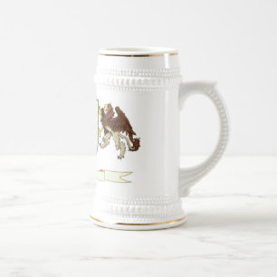 Chope À Bière Faites votre propre crête Drinkware de famille