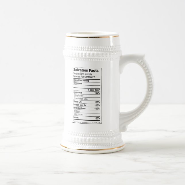 Chope À Bière Faits Stein de salut (Droite)