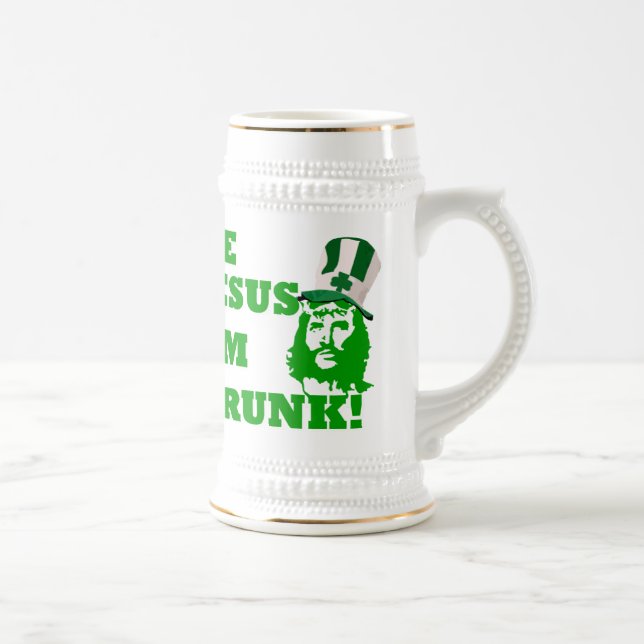 Chope À Bière Fantastique Saint Patrick de Jésus (Droite)