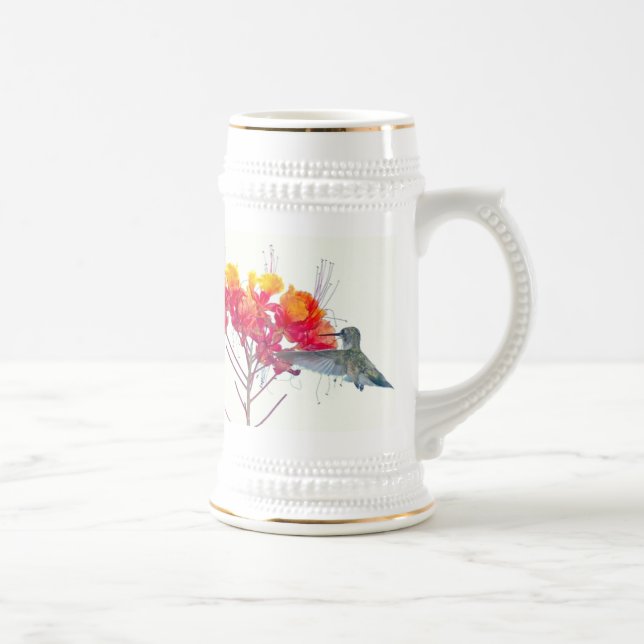 Chope À Bière Faune animale d'oiseau de colibri florale (Droite)