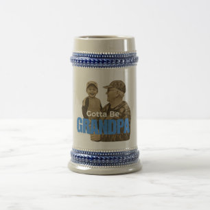 Chope À Bière Faut être Grand-père Classe Rétro Camouflage Famil
