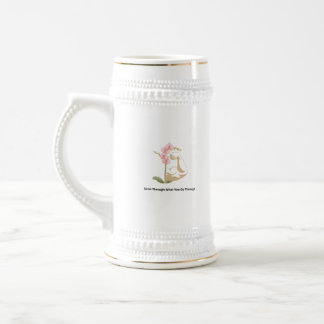 Chope À Bière Femme Florale Forte 