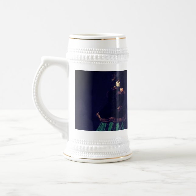 Chope À Bière Femme Monet en robe verte (Gauche)