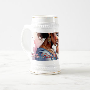Chope À Bière Fête des mères Art d'amour aquarelle africaine