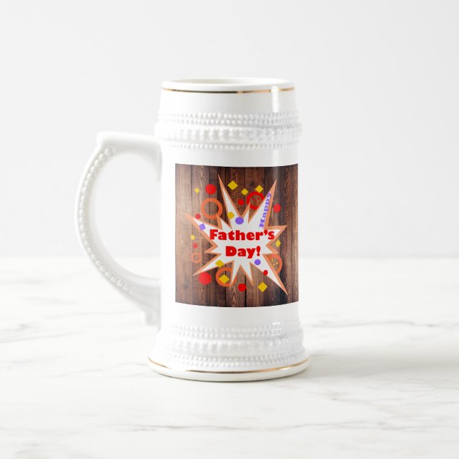Chope À Bière Fête des pères rustique (Gauche)
