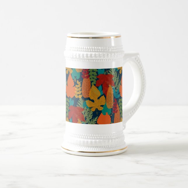 Chope À Bière Feuilles d'automne (Devant droit)