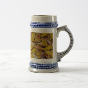 Chope À Bière Feuilles d'automne tombées