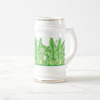 Feuilles de bananes sur un Stein