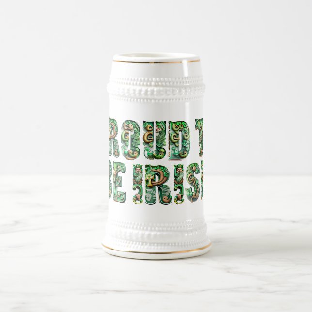 Chope À Bière Fier D'Être Irlandais (Centre)