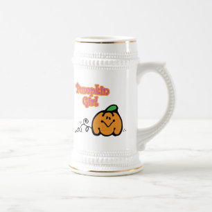 Chope À Bière Fille au potiron
