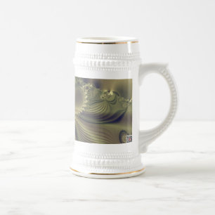 Chope À Bière Fleur Métallique