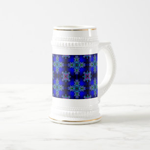 Chope À Bière Fleurs Artdeco dans le style rétro