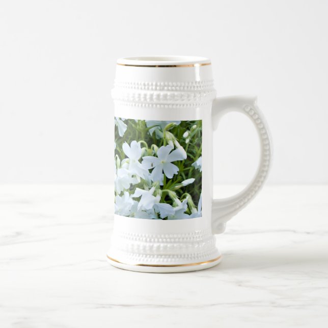 Chope À Bière Fleurs blanches en cascade (Droite)