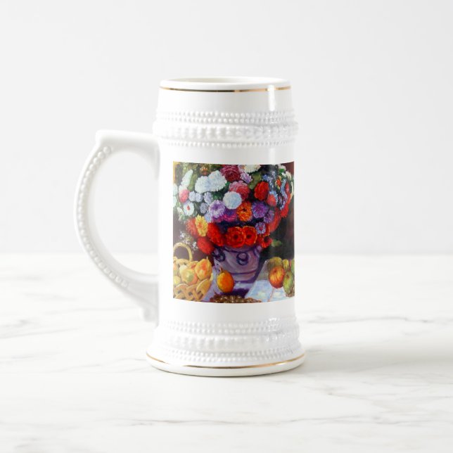 Chope À Bière Fleurs de Monet et fruits (Gauche)