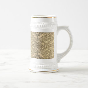 Chope À Bière Fleurs vintage colorées