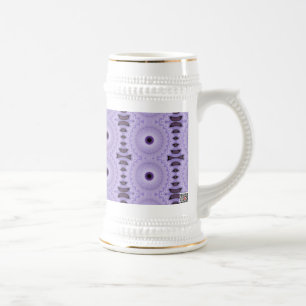 Chope À Bière Fleurs violettes